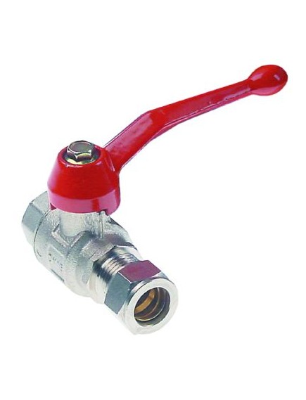 ball valve connection 1/2  IT - tube ?16mm total length 69mm handle length 95mm