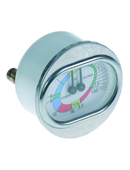 manometer double scale ? 70mm pressure range 0-2.5 / 0-16bar connection