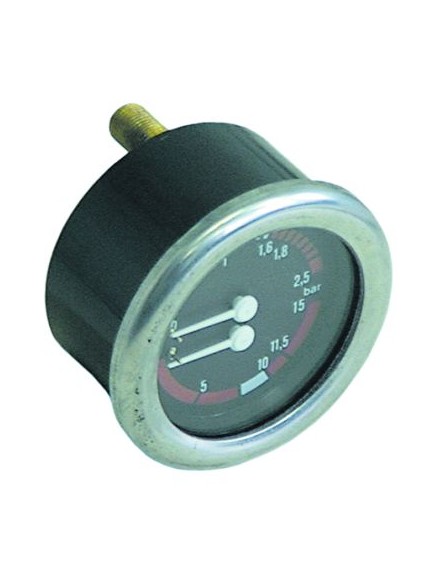 manometer double scale ? 63mm pressure range 0-2.5 / 0-15bar