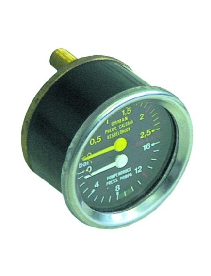 manometer double scale ? 60mm pressure range 0-2.5 / 0-16bar