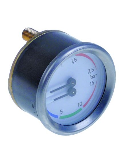 manometer double scale ? 60mm pressure range 0-2.5 / 0-15bar