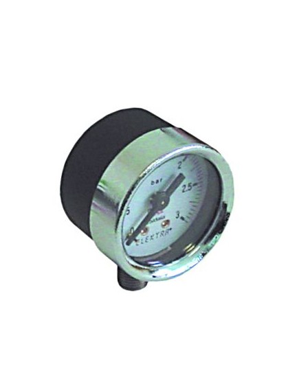 manometer ? 42,3mm pressure range 0 up to 3bar connection vertical marking 1.6-2 thread 1/8