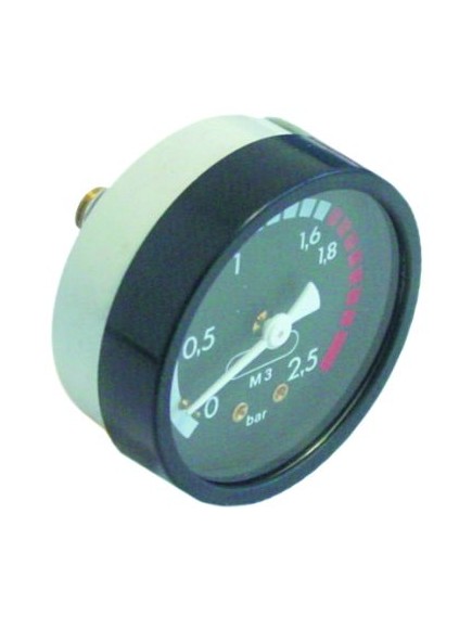 manometer ? 57mm pressure range 0 up to 2.5bar thread 1/8  marking 1,6 connection on the backside