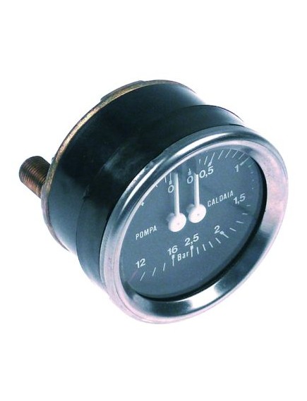 manometer double scale ? 60mm pressure range 0-2.5 / 0-16bar