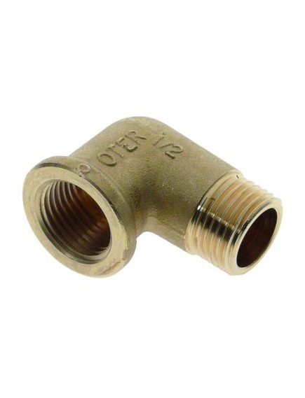 angle piece thread 1/2  ET - 1/2  IT brass