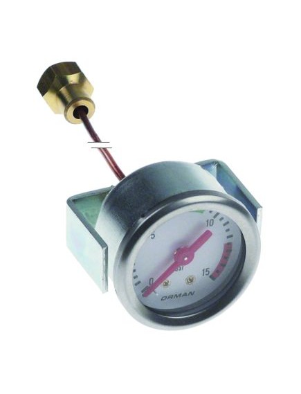 manometer pressure range 0-15bar ? 41mm 1/8  (on the backside) connection 1/4