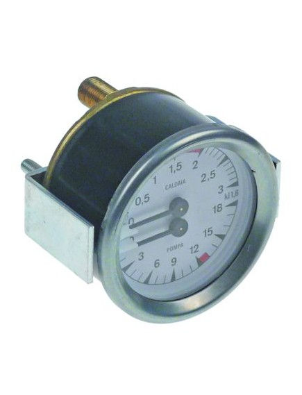 manometer double scale ? 63mm pressure range 0-3 / 0-18bar