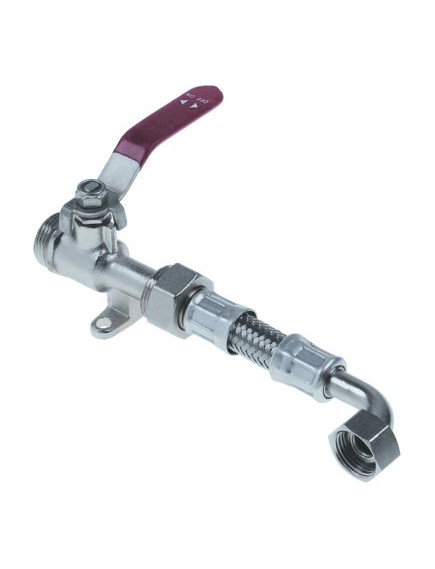 ball valve with hose thread 3/4  L 200mm