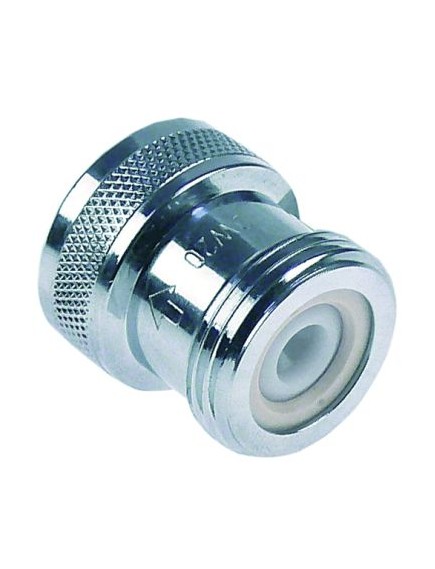 Backflow preventer thread 3/4  chrome-plated brass L 20mm Qty 1pcs