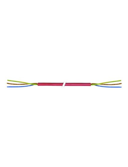 silicone cable 3-pole 1,5mm? insulation silicone red Qty 25m permanent temperature -60 up to +180°C