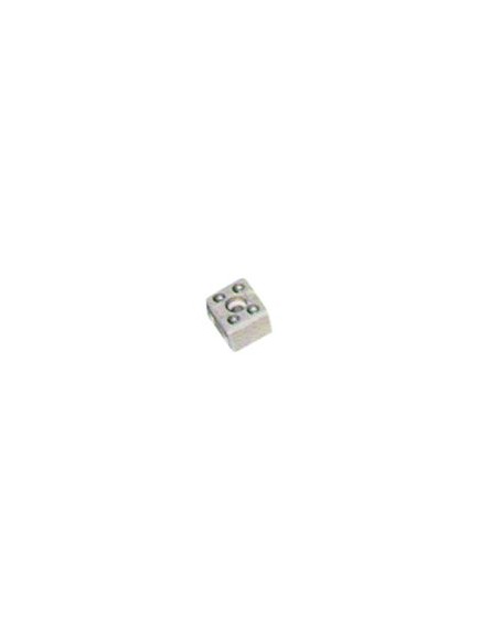 porcelain terminal block 2-pole 2,5mm? max. 10A max 250V t.max. 200°C L 21mm W 18mm H 15,5mm