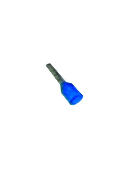 wire end ferrules 2,5mm? Cu gal Sn insulation PVC length 12mm + collar blue t.max. 110°C Qty 100 pcs