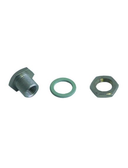 gland duct ET M12x0.75 IT M9x1 with gasket and nut