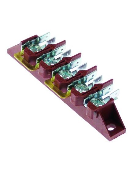 power terminal block 5-pole max. 40A max 450V connection M6/male faston 6.3mm