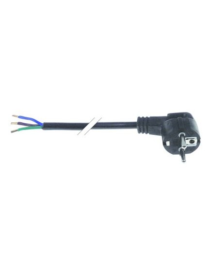 cable CEE7/7 type E+F 3-pole contacts P+N+E 1,5mm? max. 16A max 230V 2m with plug H05VV-F 3G1.5