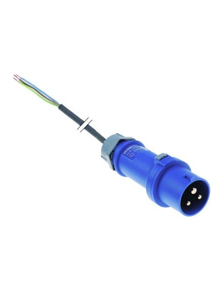 Anschlusskabel CEE 3-polig Kontakte P+N+PE max. 32A max 230V 4mm? 2m H07 RN-F mit Stecker