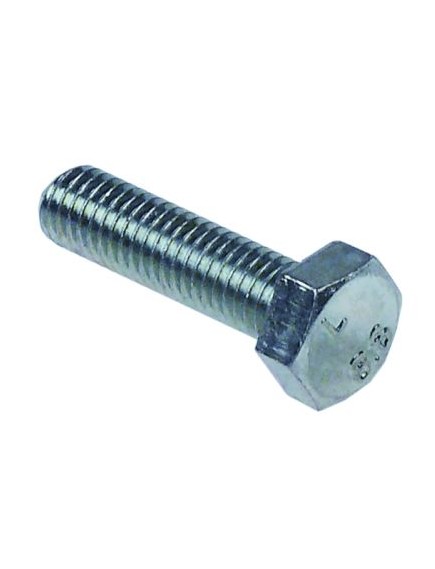 hexagonal screw thread M8 thread L 30mm SS WS 13 Qty 1 pcs DIN 933 / ISO 4017