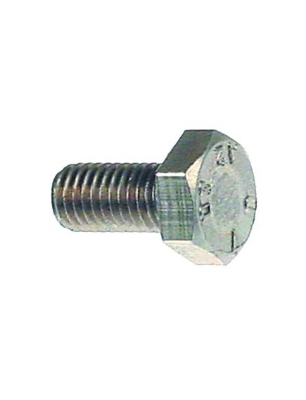 hexagonal screw thread M10 thread L 20mm SS WS 17 Qty 1 pcs DIN 933 / ISO 4017