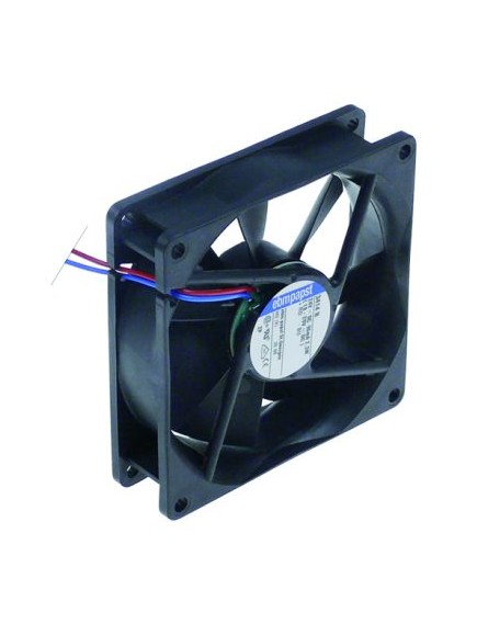 axial fan L 92mm W 92mm H 25mm 24VDC 2,3W bearing ball bearing manuf. no. 3414N