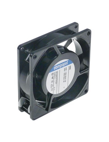 axial fan L 92mm W 92mm H 25mm 230VAC 50/60Hz 9/11W bearing ball bearing manuf. no. 3956 metal
