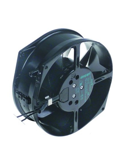 axial fan L 172mm W 150mm H 55mm 230VAC 50/60Hz 39/45W bearing ball bearing connection cable 350mm