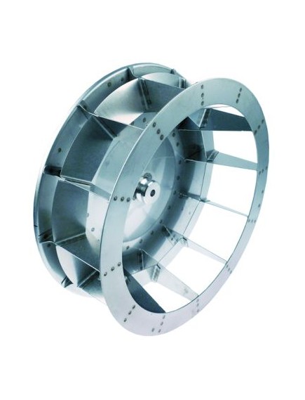 Fan wheel D1 ? 450mm H1 165mm blades 12 D2 ? 14mm Rational 2012.0513