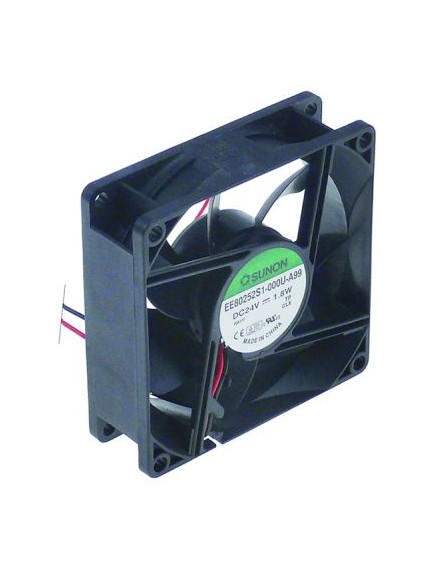 Axiall?fter L 80mm B 80mm H 25mm 24VDC 1,7W Lager Gleitlager Anschluss Kabel Kunststoff SUNON