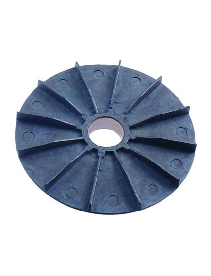 Fan wheel for motor cooling ED ? 127mm ID ? 25mm Rational 3001.0801