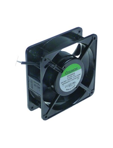 Axial fan 230VAC 17/15W L 119mm W 119mm H 38mm bearing slide bearing connection cable 300mm