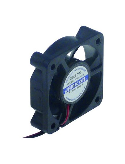 Axiall?fter L 40mm B 40mm H 11mm 12VDC 0,8W Anschluss Stecker Kabell?nge 480mm