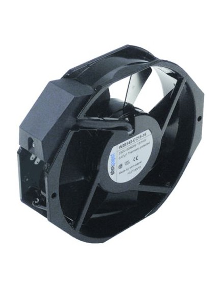 axial fan L 172mm W 150mm H 38mm 230VAC 50/60Hz 13/14W connection F2.8 manuf. no. W2E142-CC15-16