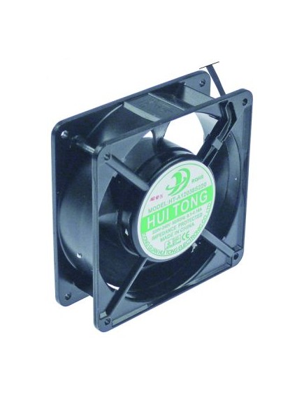 axial fan L 119mm W 119mm H 38mm 230VAC 50/60Hz 22/38.4W bearing slide bearing