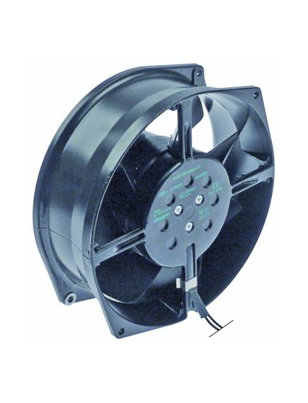 axial fan L 172mm W 150mm H 55mm 230VAC 50/60Hz 45/39W bearing ball bearing connection cable 300mm