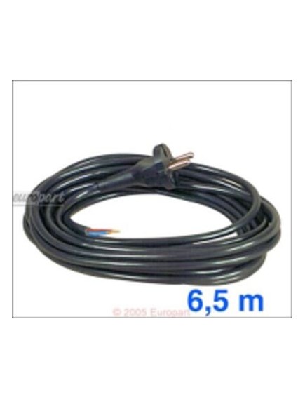 Anschlusskabel(ST)  6,5m 2 x 0,75 mm?, schwarz, Schukostecker/Aderendh?lsen