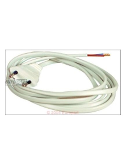 Anschlusskabel Euro 2,0m wei? Euro-Anschlusskabel 2 x 0,75 mm?, Eurostecker/Ader