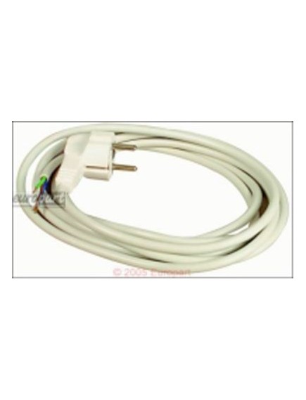 Anschlusskabel Schuko 3,0m 3 x 0,75 mm?, wei?es Rundkabel - Schukowinkelsteck