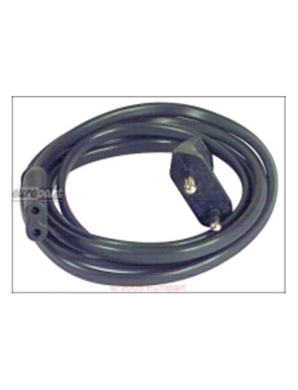 Anschlusskabel(KLG) 1,5m 2 x 0,75 mm?, schwarzes Flachkabel, Eurostecker/Kl