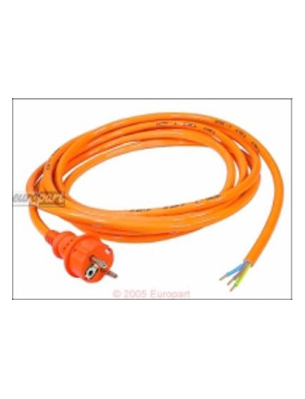 Anschlusskabel Schuko 5,0m Profiqualit?t 3 x 1,5 mm?, orange, Profiqualit?t - Schukostecker