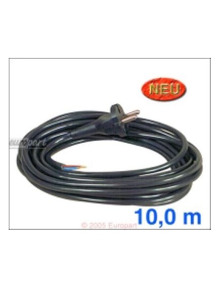 Anschlusskabel(ST)10,0m 2 x 0,75 mm?, schwarz, Schukostecker/Aderendh?lsen