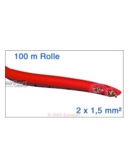 Anschlusskabel Lampe Halog.NV Halogenlampenkabel, Rolle 100 m, 2 x 1,5 mm? - f?r