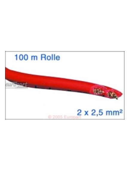Anschlusskabel Lampe Halog.NV Halogenlampenkabel, Rolle 100 m, 2 x 2,5 mm? - f?r