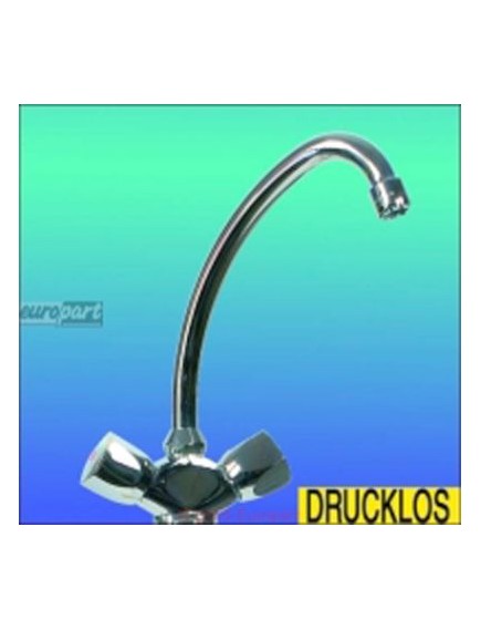 Badarmatur(ND) f?r Waschtisch, KWC Standard Zweigriffarmatur in chrom - Einlochbatterie -