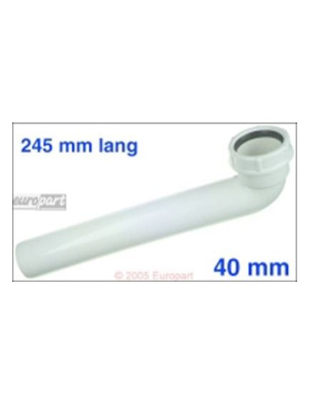 Ablaufbogen 40mm? 245mm 245 mm lang, wei?