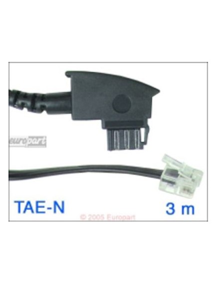 Anschlusskabel TAE-N/6P2C  3m TAE-N-Stecker/6P2C-Modularstecker