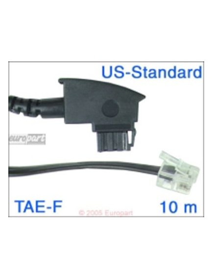 Anschlusskabel TAE-F/6P4C 10m TAE-F-Stecker/6P4C-Modularstecker - Belegung US-St