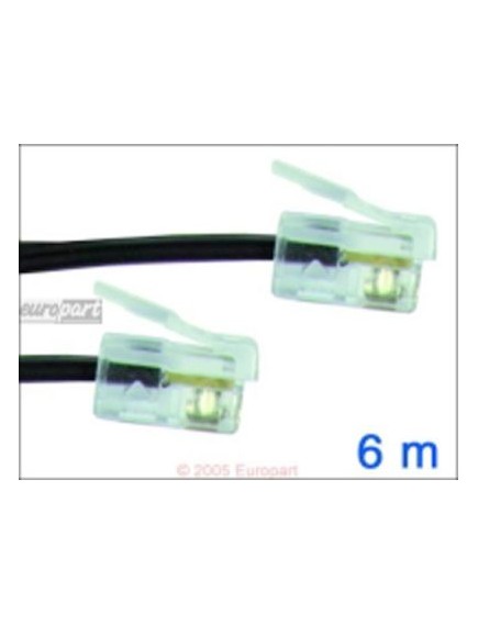 Anschlusskabel Modul. 6P4C 6m Modularkabel, 4-adrig mit einem 6P4C-Modularstecke