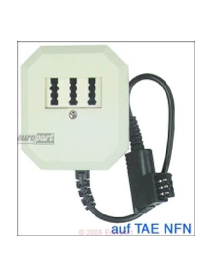 Adapter(UE)TAE-F-Stecker 3fach(Tel) auf TAE-NFN-3-fach-Buchse & eine 6P4C-Modularbuchs