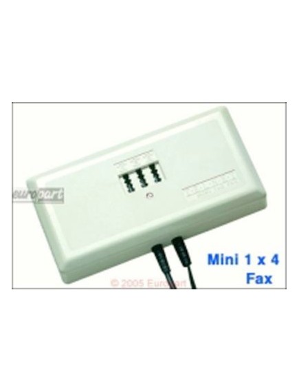 Anlage,Analog- Mini1x4Fax f?r 4 Nebenstellen an einer Amtsleitung, mit integ