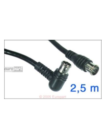 Anschlusskabel Empf.F 2,5m Empf?ngerkabel, F-Schnellstecker gerade/F-Schnells