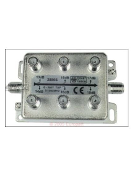 BK-Stichabzweiger 6fach Verteild?mpfung 12,5 - 17,5 dB BK-Stichabzweiger 6fach Verteild?mpfung 12,5 - 17,5 dB